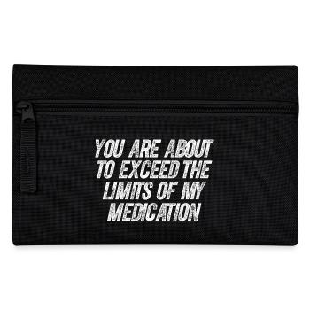 Funny Insult Tee Joke Slogan Design Humorous Quote - Pencil Case - black - Front