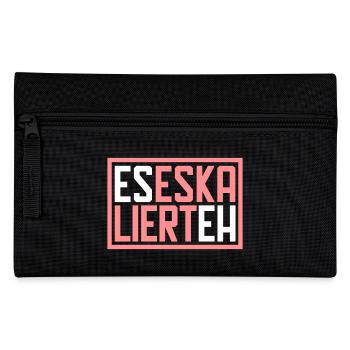 Es eskaliert eh - Federtasche - Schwarz - Vorne