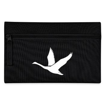 Tatouage de cygne avec des ailes - Trousse - noir - Devant