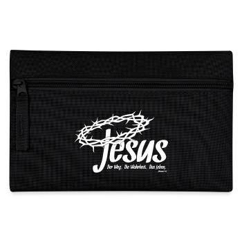 Jesus - Way Truth Living - John 14:6_01 - Pencil Case - black - Front