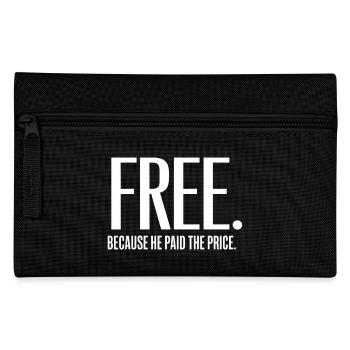 Free through the Christian message of grace - Pencil Case - black - Front