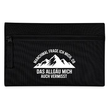 I wonder if the Allgäu misses me! - Pencil Case - black - Front