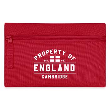 Englands Cambridge-Emblem - Federtasche - Rot - Vorne