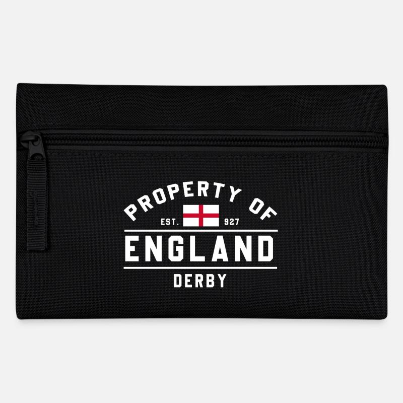 England Flagge Derby Muster - Federtasche - Schwarz