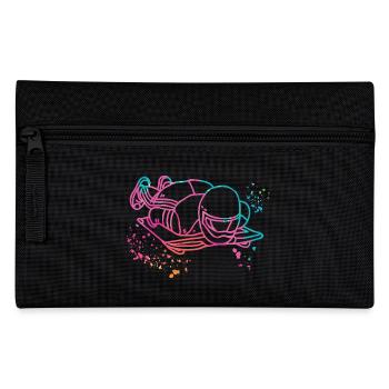 Skeleton Bobsleigh Winter Sports Sled - Pencil Case - black - Front