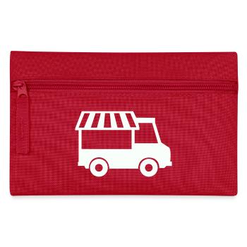 Foodtruck Silhouette  - Federtasche - Rot - Vorne