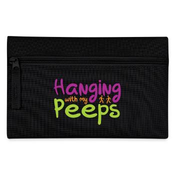 Hanging with my Peeps - Pencil Case - black - Front