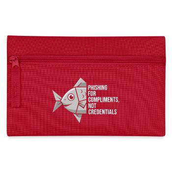 Phishing for Compliments Cyber Security - Pencil Case - red - Front