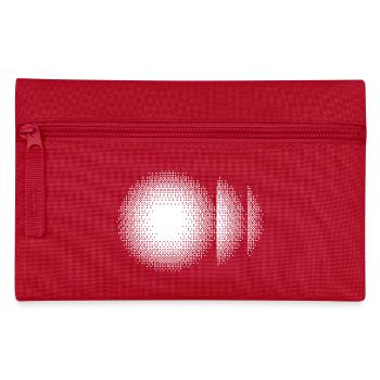 Halftone Ring Sunburst - Pencil Case - red - Front
