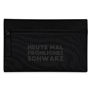 Heute mal fröhliches Schwarz Black Edition - Federtasche - Schwarz - Vorne