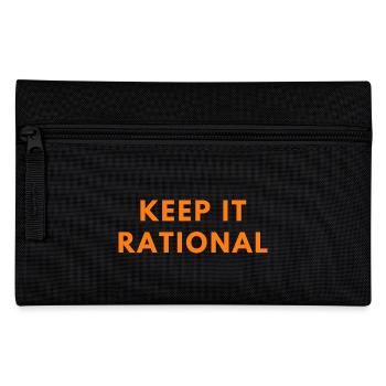 Keep It Rational Quote | Funny Math Pun | Math - Pencil Case - black - Front