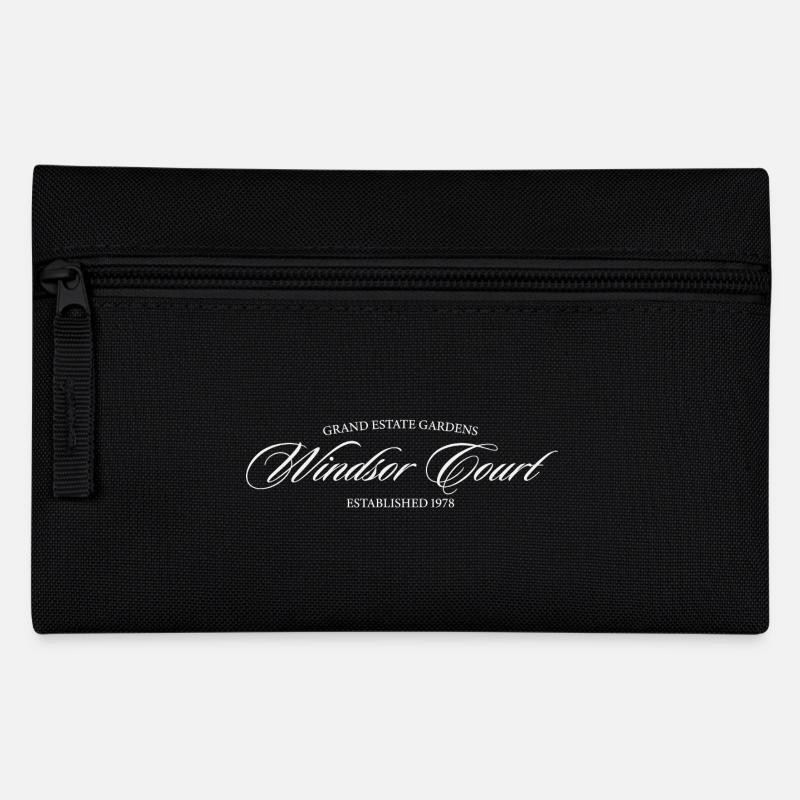 Windsor Court – Elegantes Vintage-Design Beige - Federtasche - Schwarz