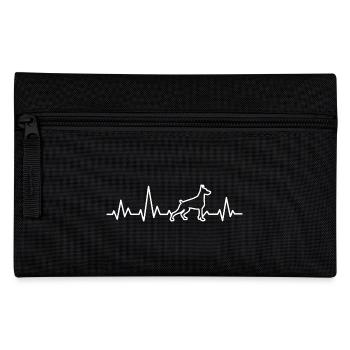 Doberman Heartbeat ECG Propriétaire de chien Propriétaire de chien - Trousse - noir - Devant