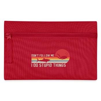 don't follow me i do stupid things scuba diving - Trousse - rouge - Devant