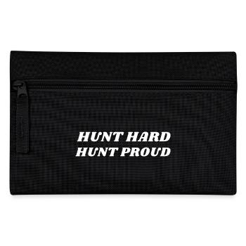 Hunt Hard Hunt Proud Deer Hunting - Pencil Case - black - Front