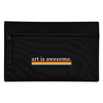 Art is Awesome - Funny Artist - Pencil Case - black - Front