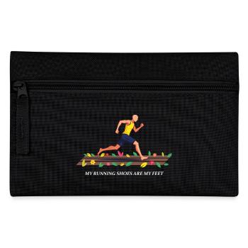 My Running Shoes are my Feet - Federtasche - Schwarz - Vorne