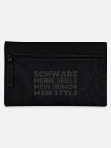 Schwarz meine Seele mein Humor mein Style Black - Federtasche - Schwarz