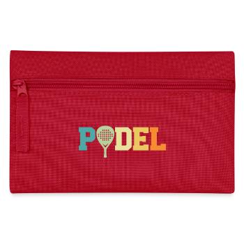 Retro-Padel - Federtasche - Rot - Vorne