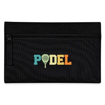 Retro-Padel - Federtasche - Schwarz - Vorne