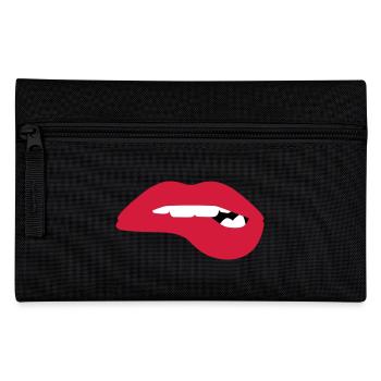 Des lèvres chaudes et pulpeuses veulent vous séduire - Trousse - noir - Devant