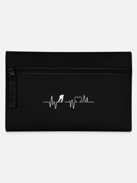 Eishockey Heartbeat Hockeyspieler - Federtasche - Schwarz