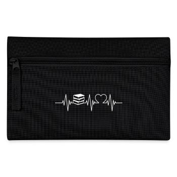 lecture livre battement de coeur livres - Trousse - noir - Devant