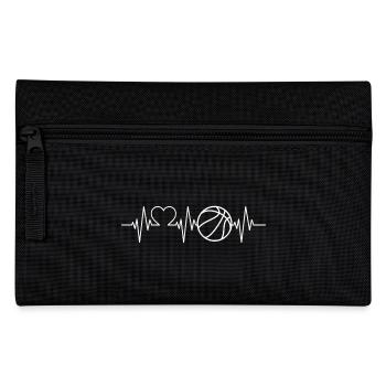 Basketball Heartbeat Basketballspieler - Federtasche - Schwarz - Vorne