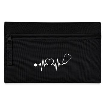 Infirmière Docteur heartbeat stéthoscope - Trousse - noir - Devant