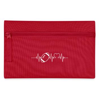 Rugby Heartbeat Joueur de rugby - Trousse - rouge - Devant