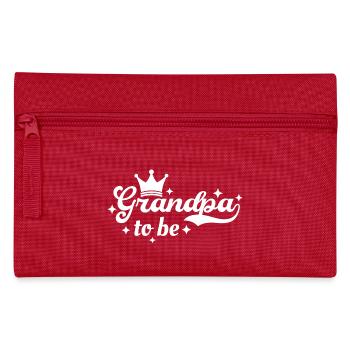 Grandpa To Be - Pregnancy Announcement - Pencil Case - red - Front