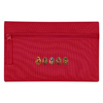 Oeufs de Pâques 2025 Peint à la main 5 Horizontal - Trousse - rouge - Devant