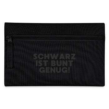 Schwarz ist bunt genug Black Edition - Federtasche - Schwarz - Vorne