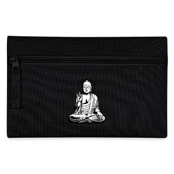 Young Buddha No.1_2c - Federtasche - Schwarz - Vorne
