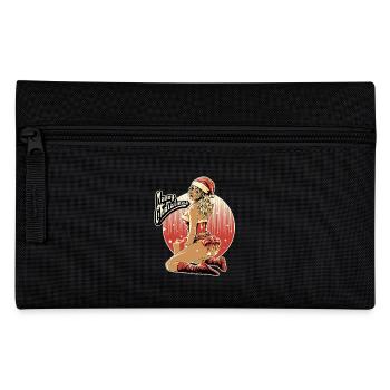 Xmas-pin-up-final-file - Rahmenlos design gift - Pencil Case - black - Front