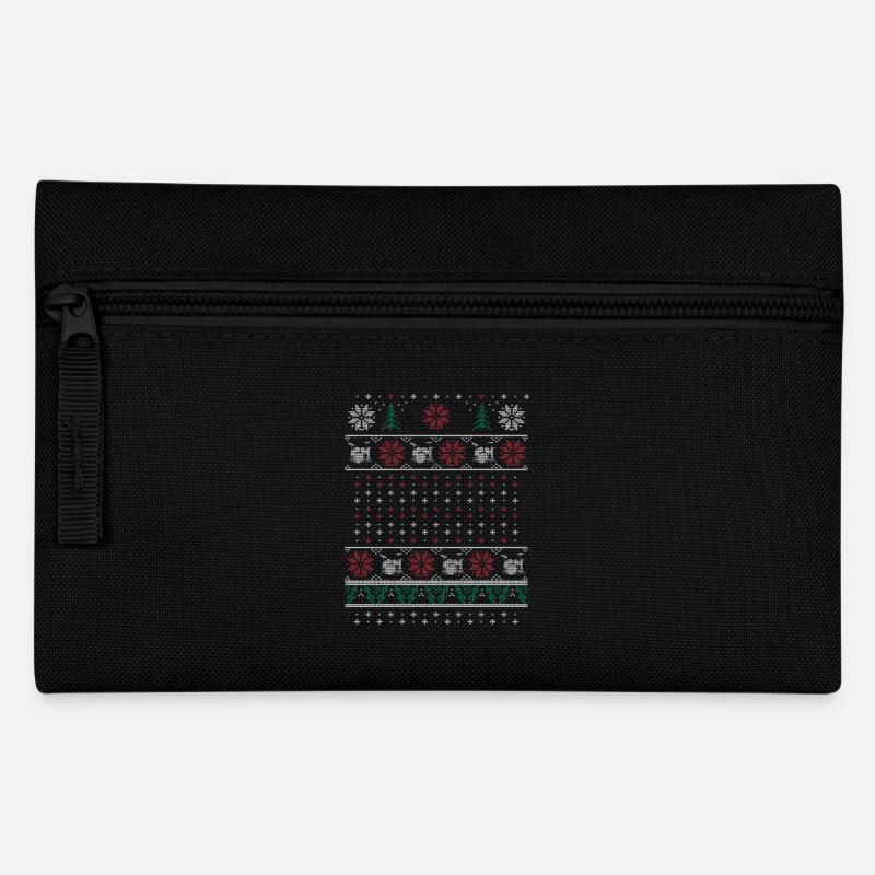 Ugly Xmas Drummer - Pencil Case - black