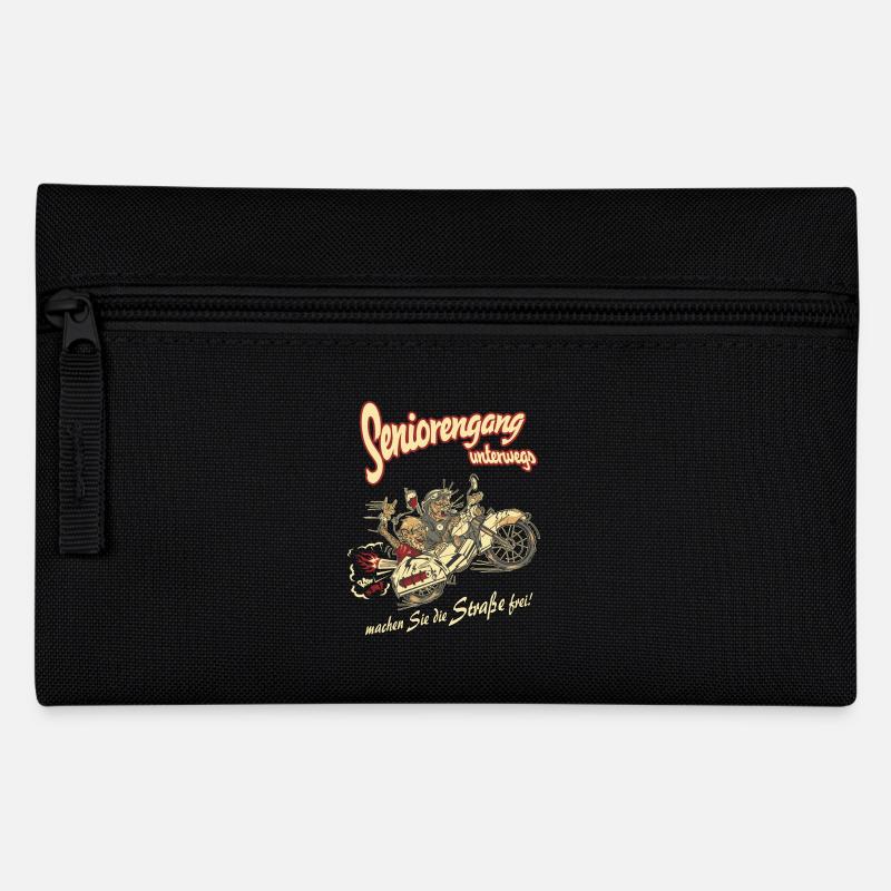 Design 2016 - Seniorengang - RAHMENLOS tshirt - Federtasche - Schwarz