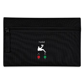 FUSSBALL RUFT MICH! - ICH MUSS KICKEN GEHEN! - Federtasche - Schwarz - Vorne
