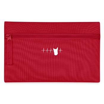 Ich liebe Zwergpinscher-Geschenk-Idee - Hier bestellen - Federtasche - Rot - Vorne