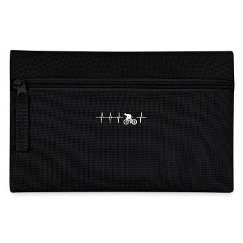 I Love Cycling Gift Idea - Order Here - Pencil Case - black - Front