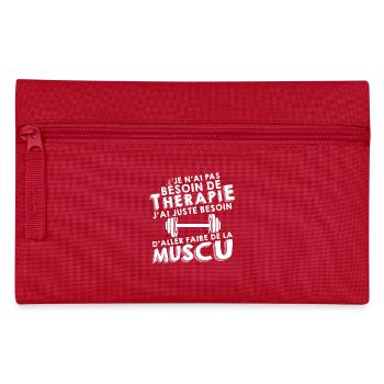 Thérapie - Faire De la muscu - Trousse - rouge - Devant