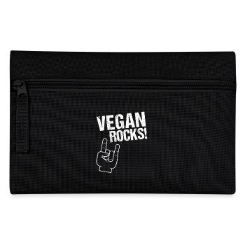 Vegan Rocks! THe Rockin 'Vegan Style. - Pencil Case - black - Front