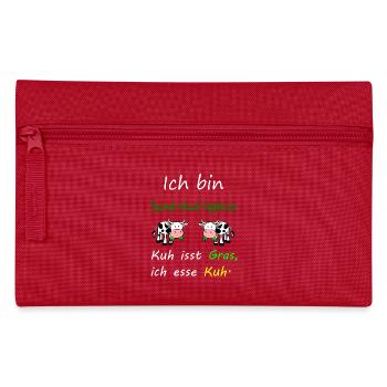 Kuh - Federtasche - Rot - Vorne