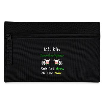 Kuh - Federtasche - Schwarz - Vorne
