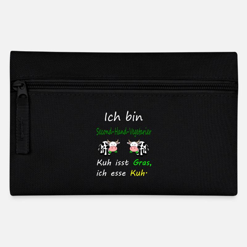 Kuh - Federtasche - Schwarz