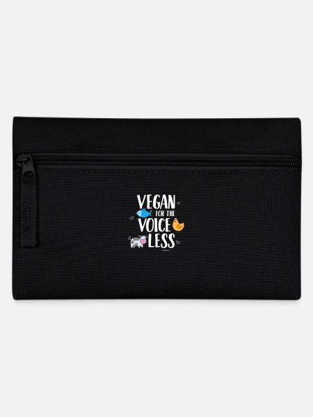 Vegan For The Voiceless - Federtasche - Schwarz
