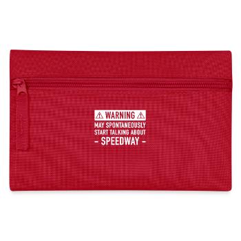 Funny Speedway Gift Idea - Pencil Case - red - Front