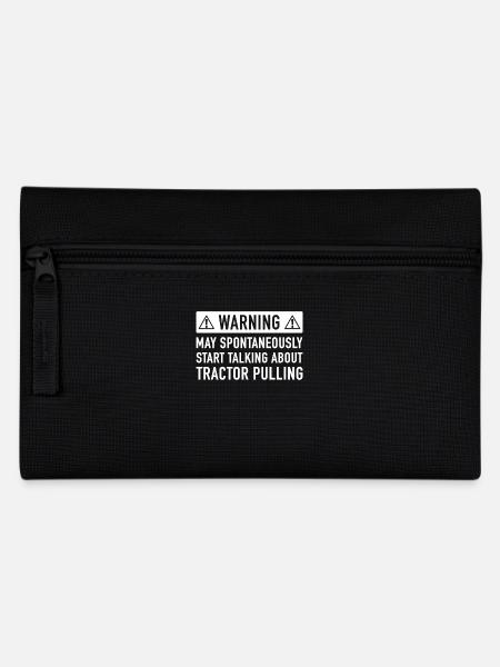 Funny Tractor Pulling Gift Idea - Pencil Case - black