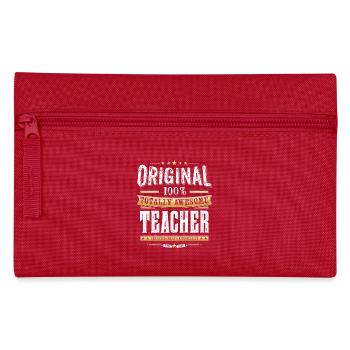Original 100% Awesome Teacher - Pencil Case - red - Front