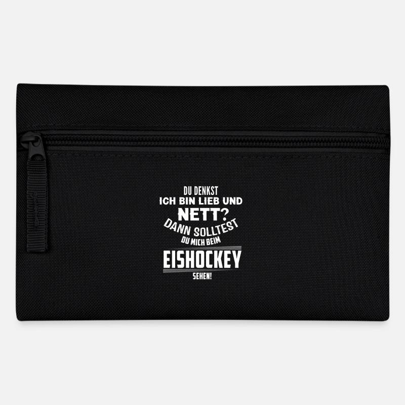 LiebNettEishockey - Federtasche - Schwarz
